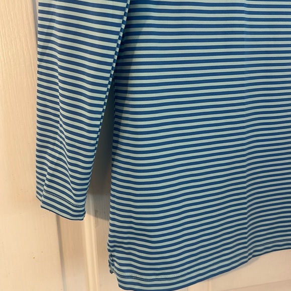 New Vineyard Vines Blue Striped Polyester & Spandex Long Sleeve Pullover XXS - Picture 5 of 8